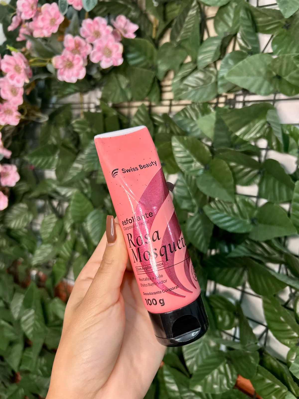 Esfoliante de Rosa Mosqueta com Argila Branca Swiss Beauty