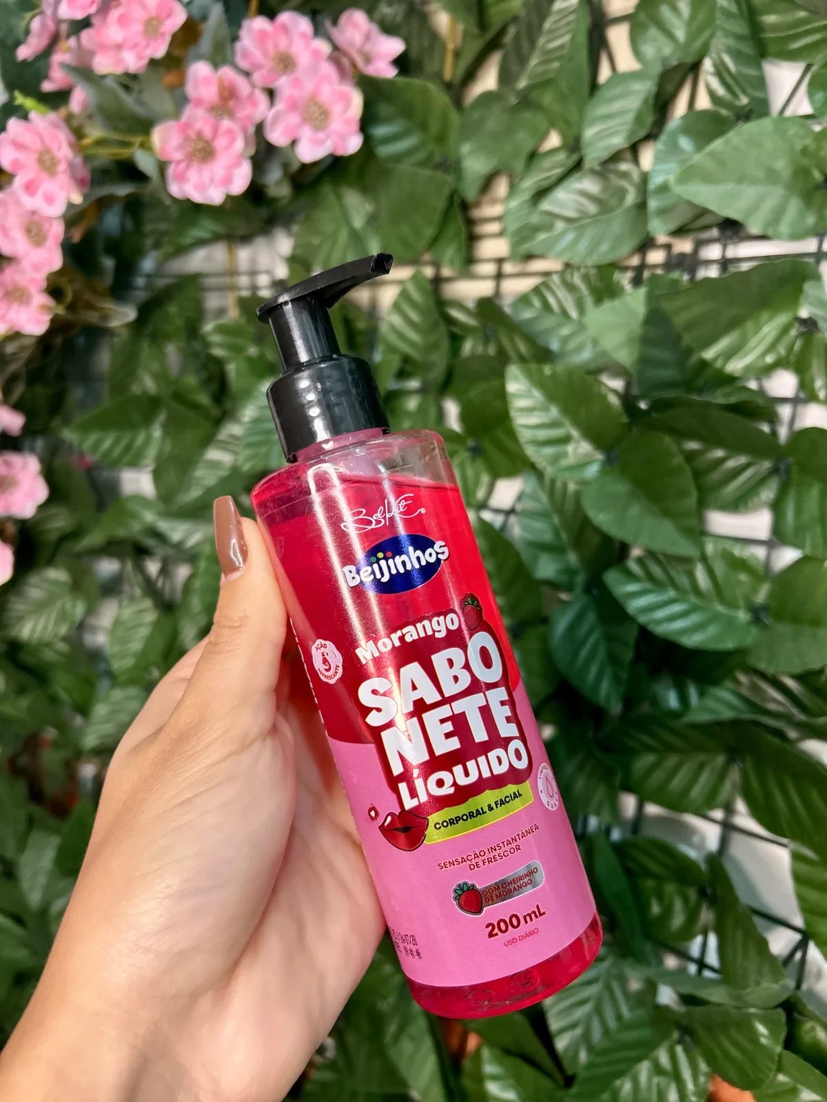 Sabonete Líquido Beijinhos Morango BelKit
