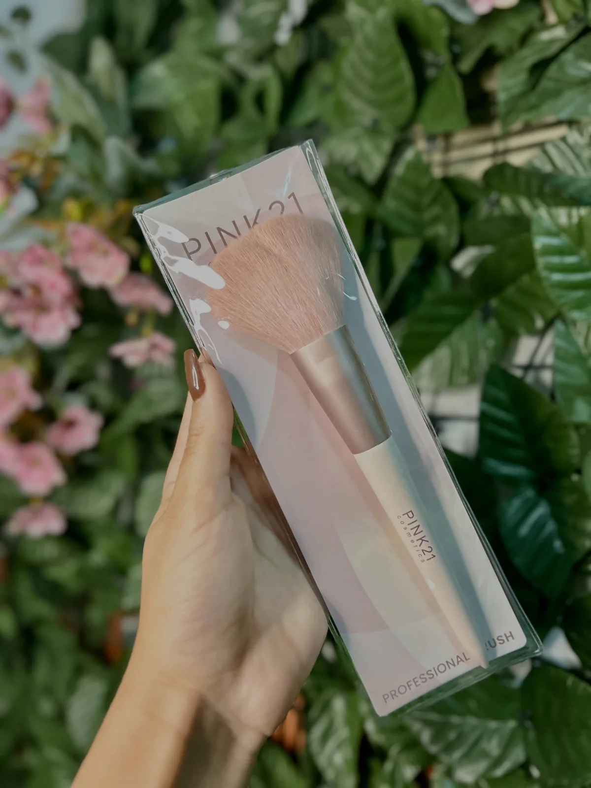 Pincel para Pó e Blush Pink 21