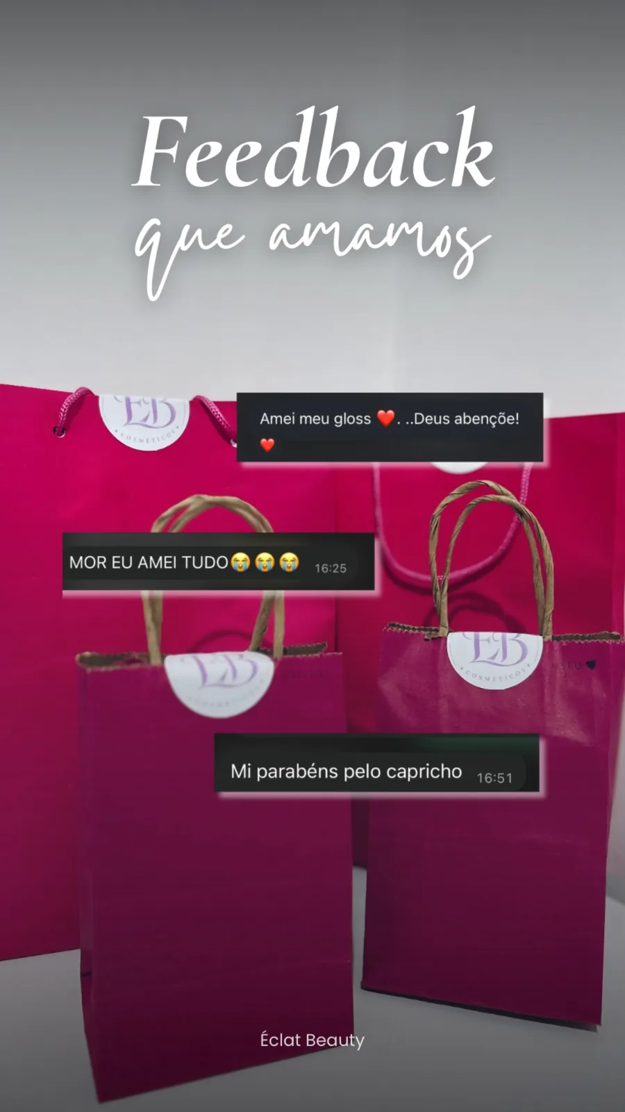 Clientes elogiam o capricho dos presentes preparados pela loja